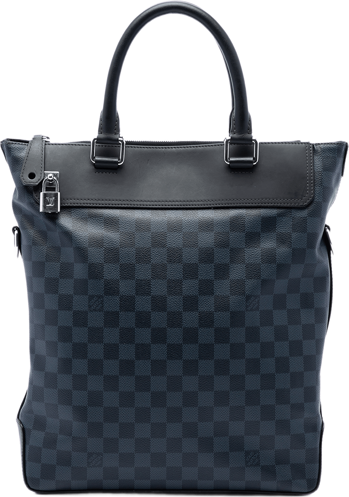 Louis Vuitton Damier Cobalt Greenwich Tote, från Luxclusif, i färgen blå.