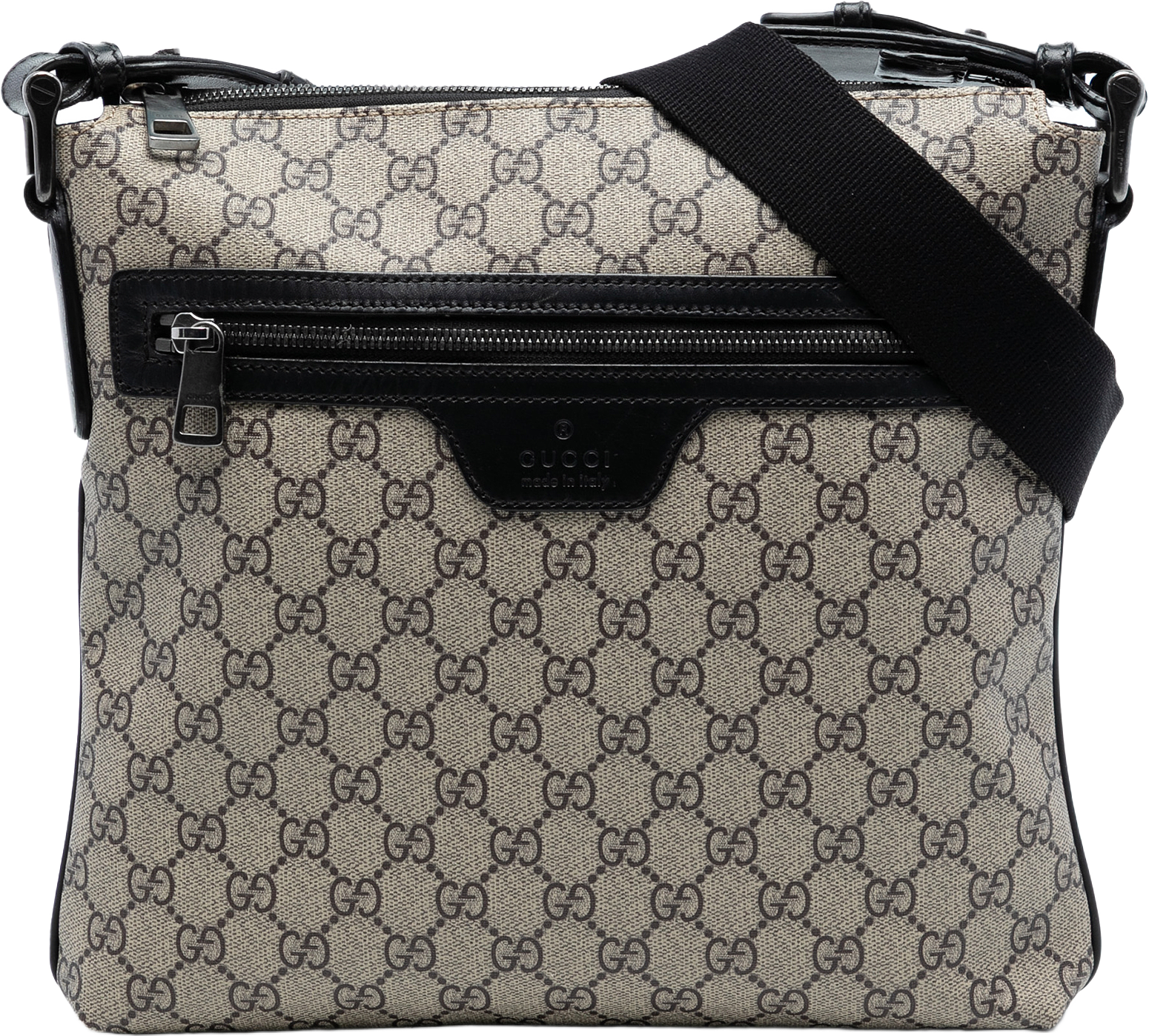 Gucci Gg Supreme Crossbody, från Luxclusif, i färgen beige.