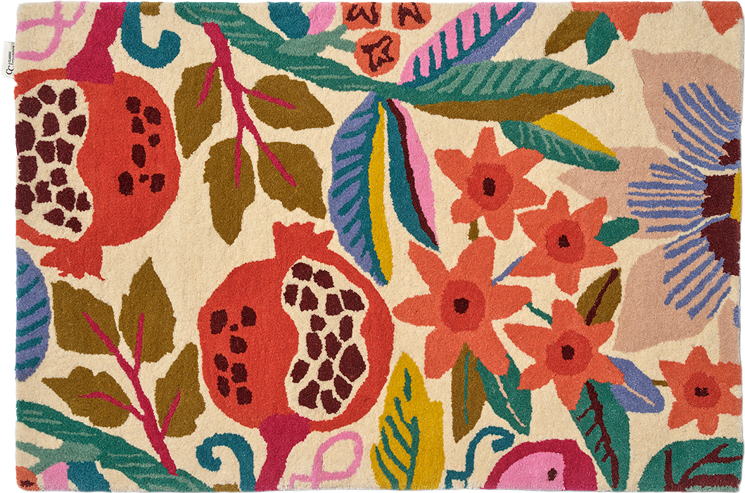 Dörrmatta Pomegranate, från Classic Collection, i färgen white/multi.