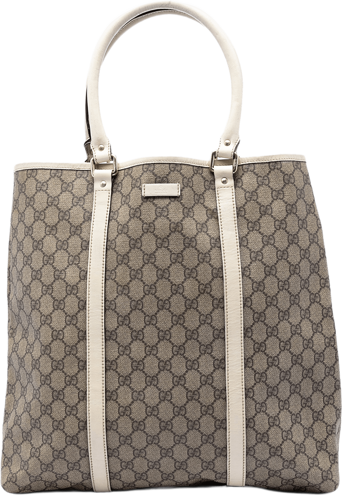 Gucci Gg Supreme Joy Vertical Tote, från Luxclusif, i färgen beige.