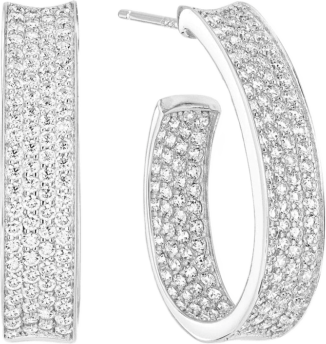 Örhänge Felline Concavo, från Sif Jakobs Jewellery, i färgen white.
