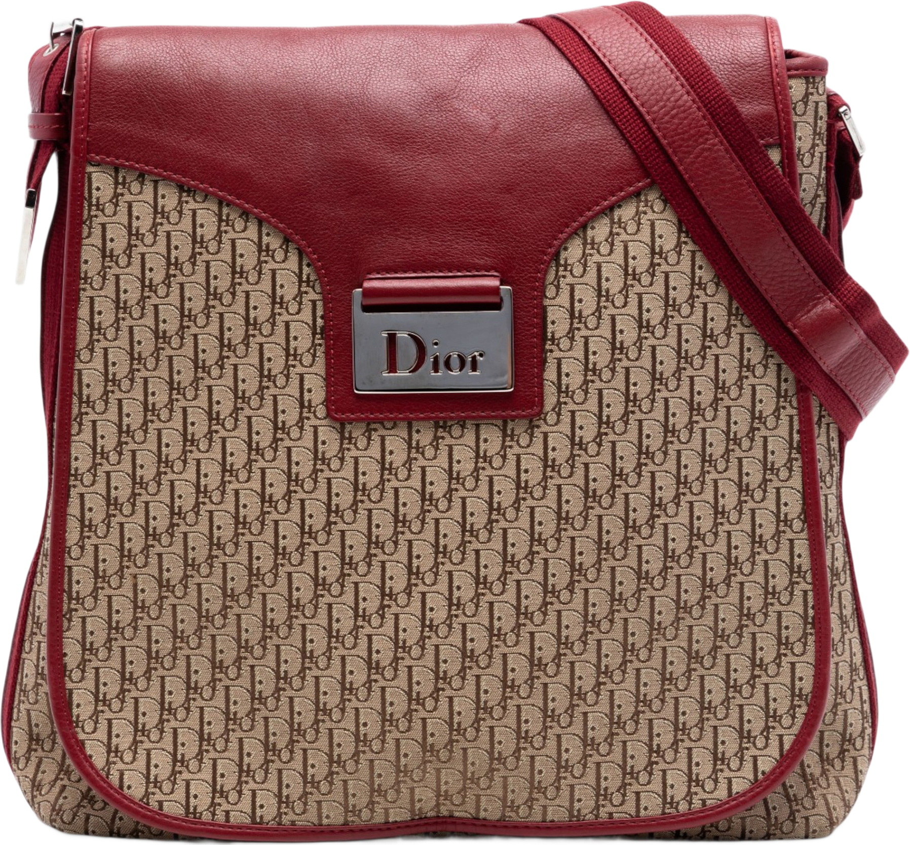 Dior Diorissimo Trotter Canvas Street Chic Crossbody, från Luxclusif, i färgen beige.