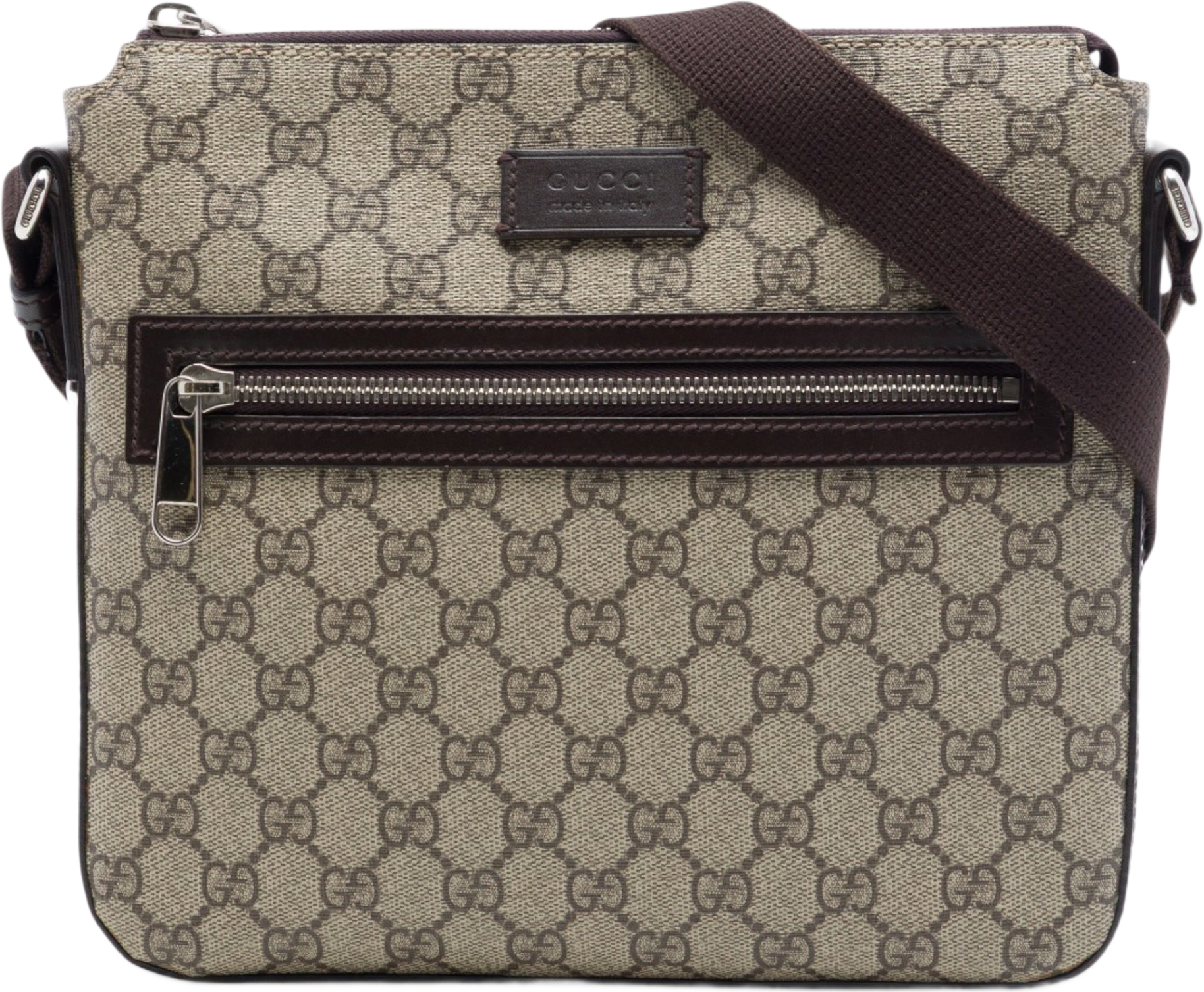 Gucci Gg Supreme Crossbody, från Luxclusif, i färgen beige.