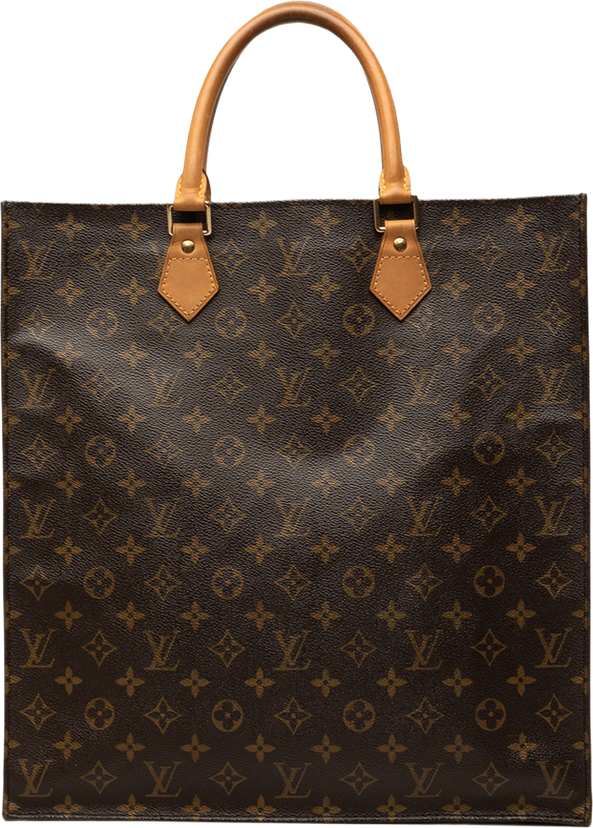 Louis Vuitton Monogram Sac Plat, från Luxclusif, i färgen brun.