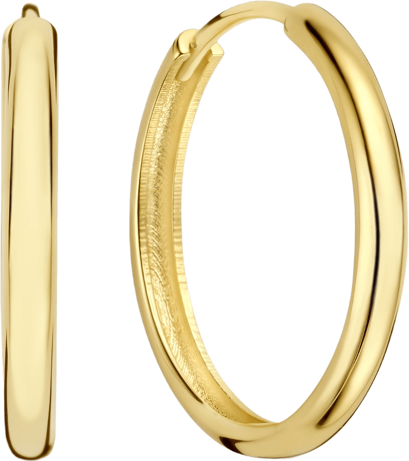 Rivoli 14 Karat Guld Creoler