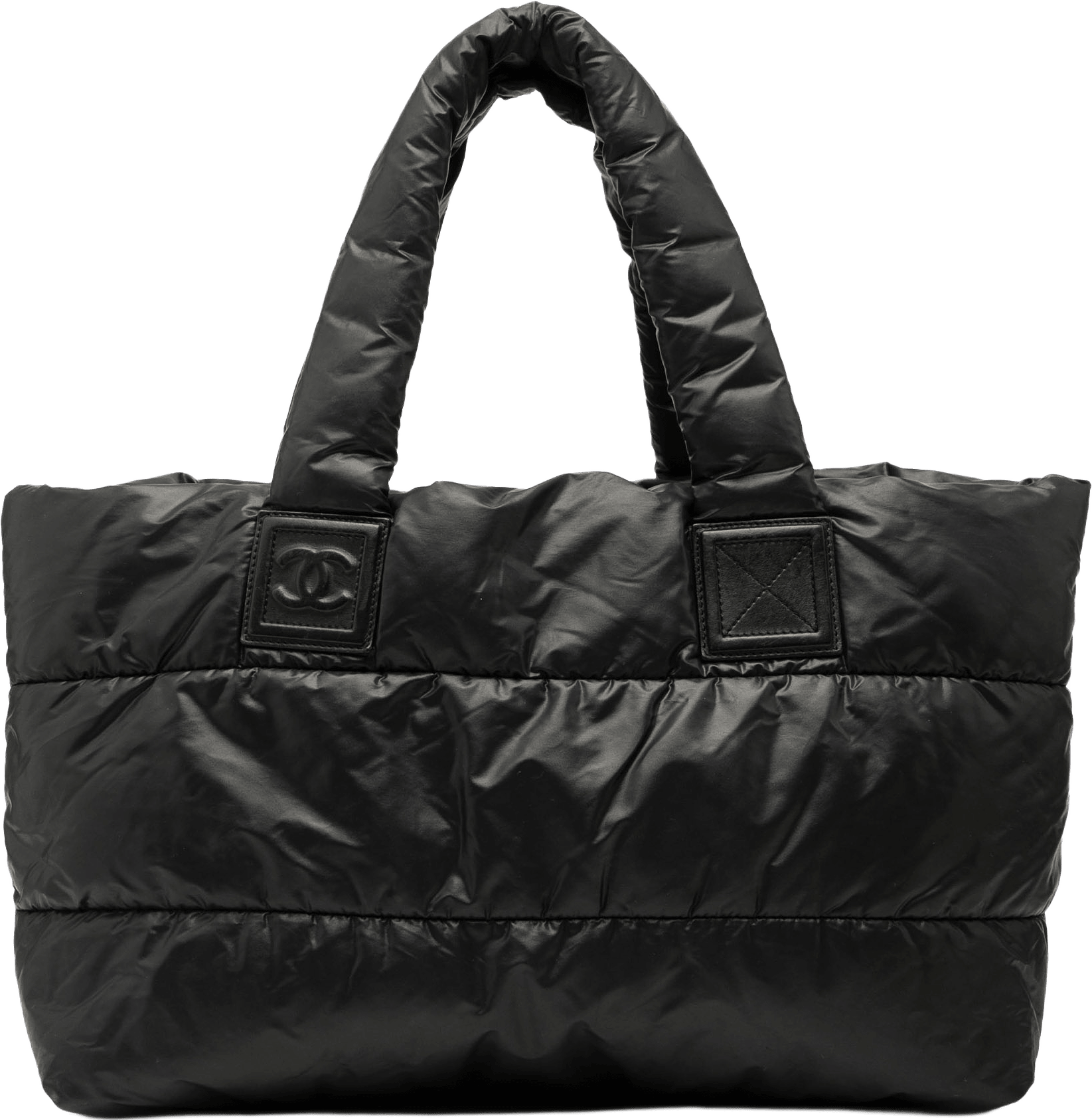 Chanel Medium Quilted Nylon Coco Cocoon Tote, från Luxclusif, i färgen black.