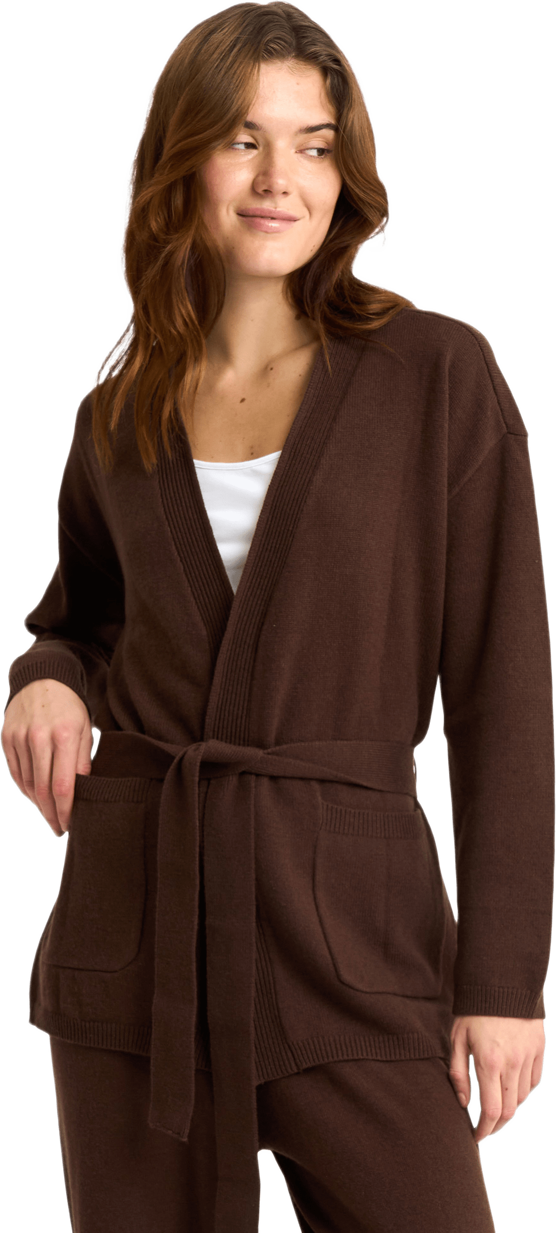 Cardigan Merinoull, från JBS of Denmark, i färgen brown.