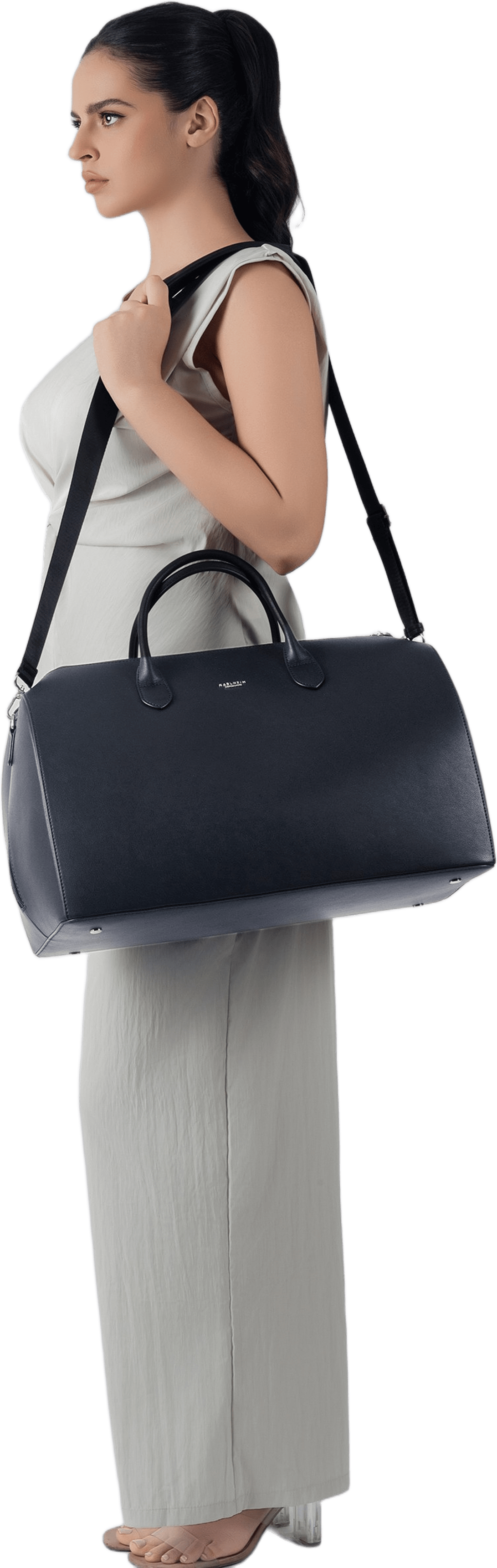 Voyage Weekendväska Läder, från Carlheim, i färgen svart.