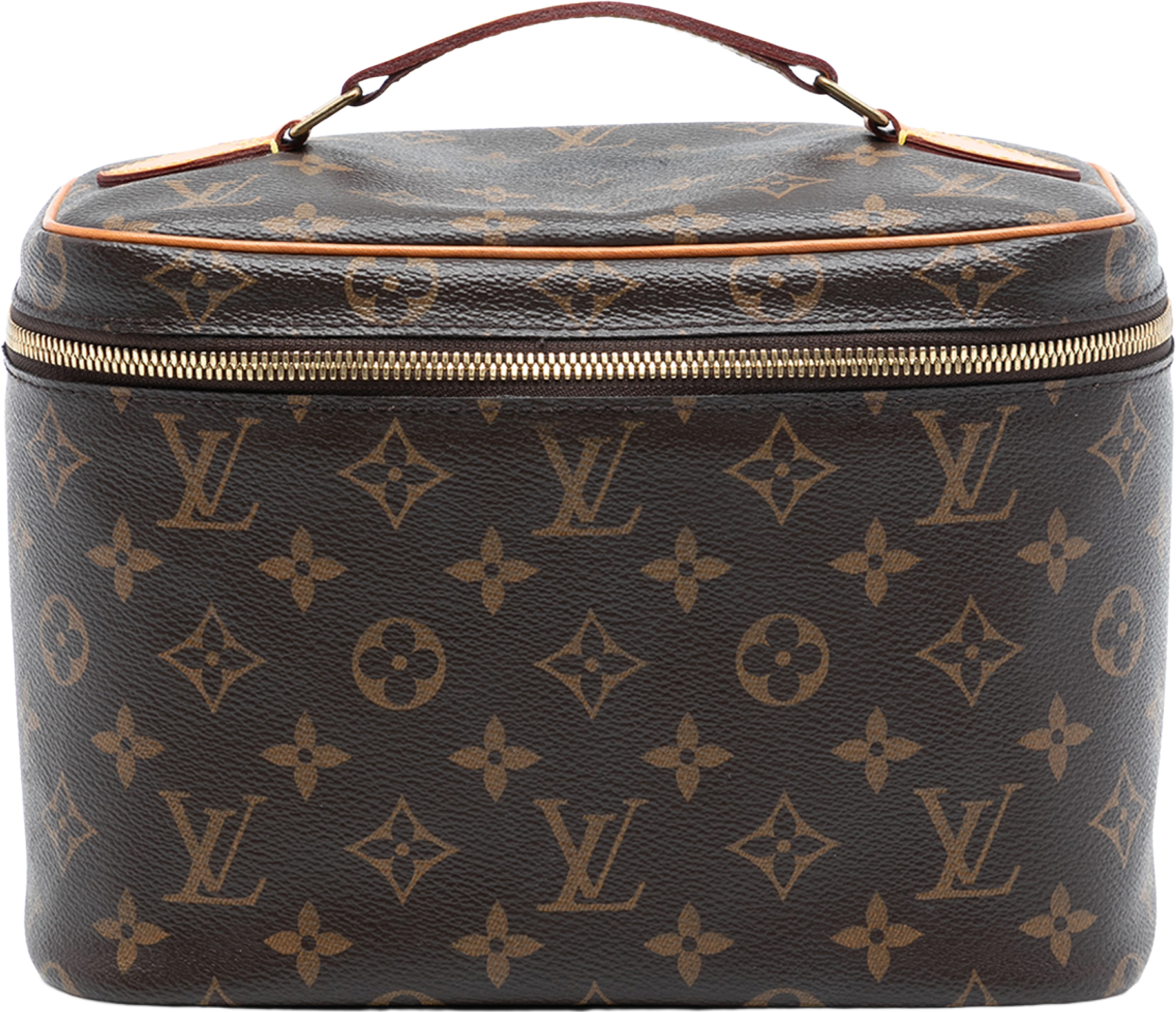 Louis Vuitton Monogram Nice Bb Vanity Case, från Luxclusif, i färgen brown.