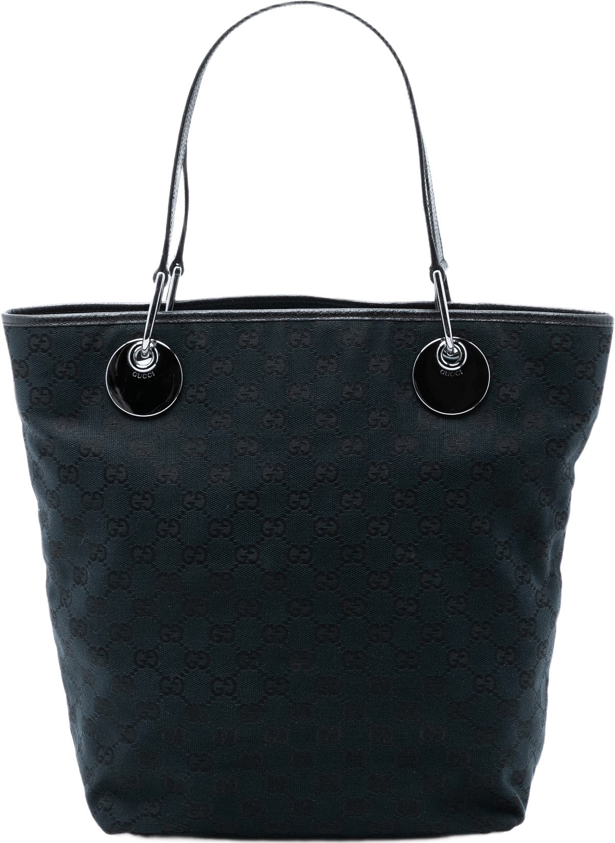 Gucci Large Gg Canvas Eclipse Tote, från Luxclusif, i färgen svart.