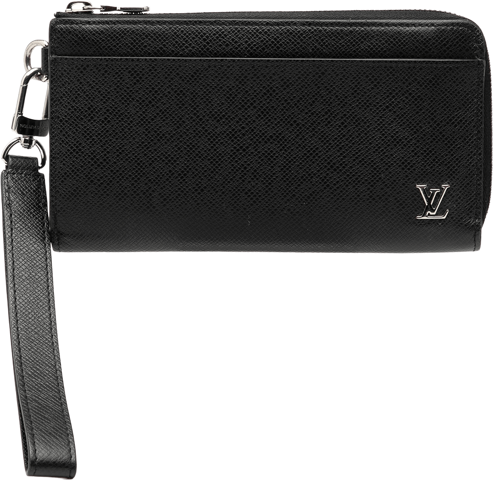 Louis Vuitton Taiga Zippy Dragonne Wallet, från Luxclusif, i färgen black.