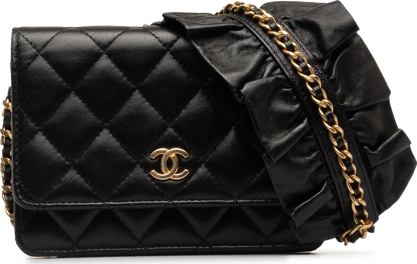 Chanel Lambskin Romance Wallet On Chain