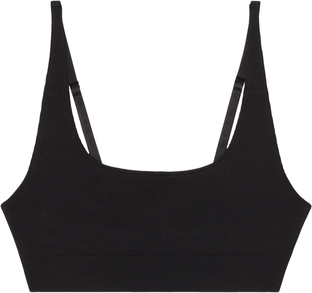 Women's Ribbed Bra, från Frank Dandy, i färgen black.