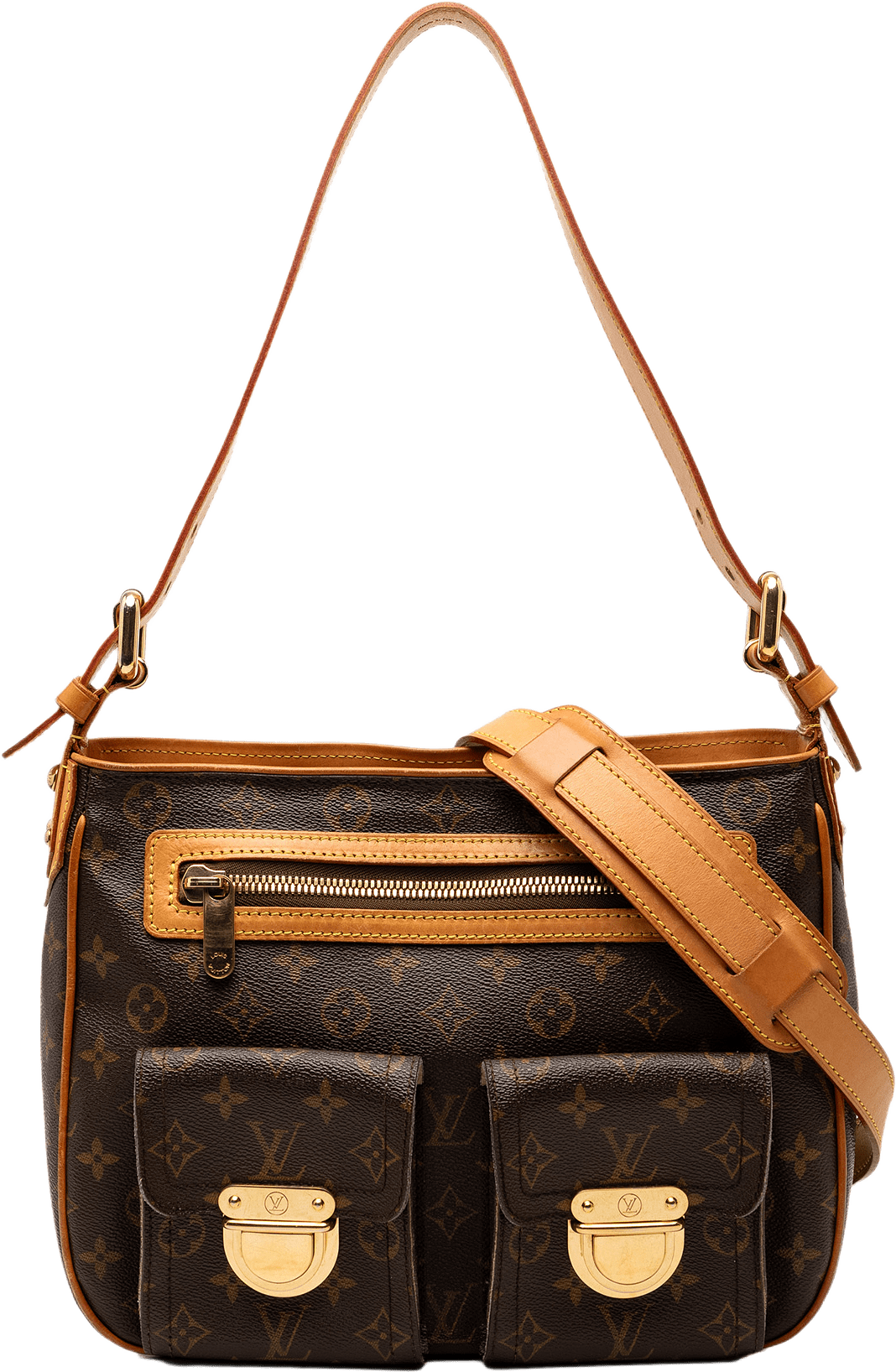 Louis Vuitton Monogram Hudson Gm, från Luxclusif, i färgen brown.