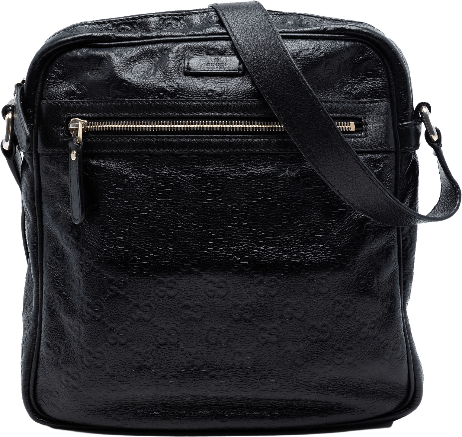 Gucci Guccissima Crossbody, från Luxclusif, i färgen black.