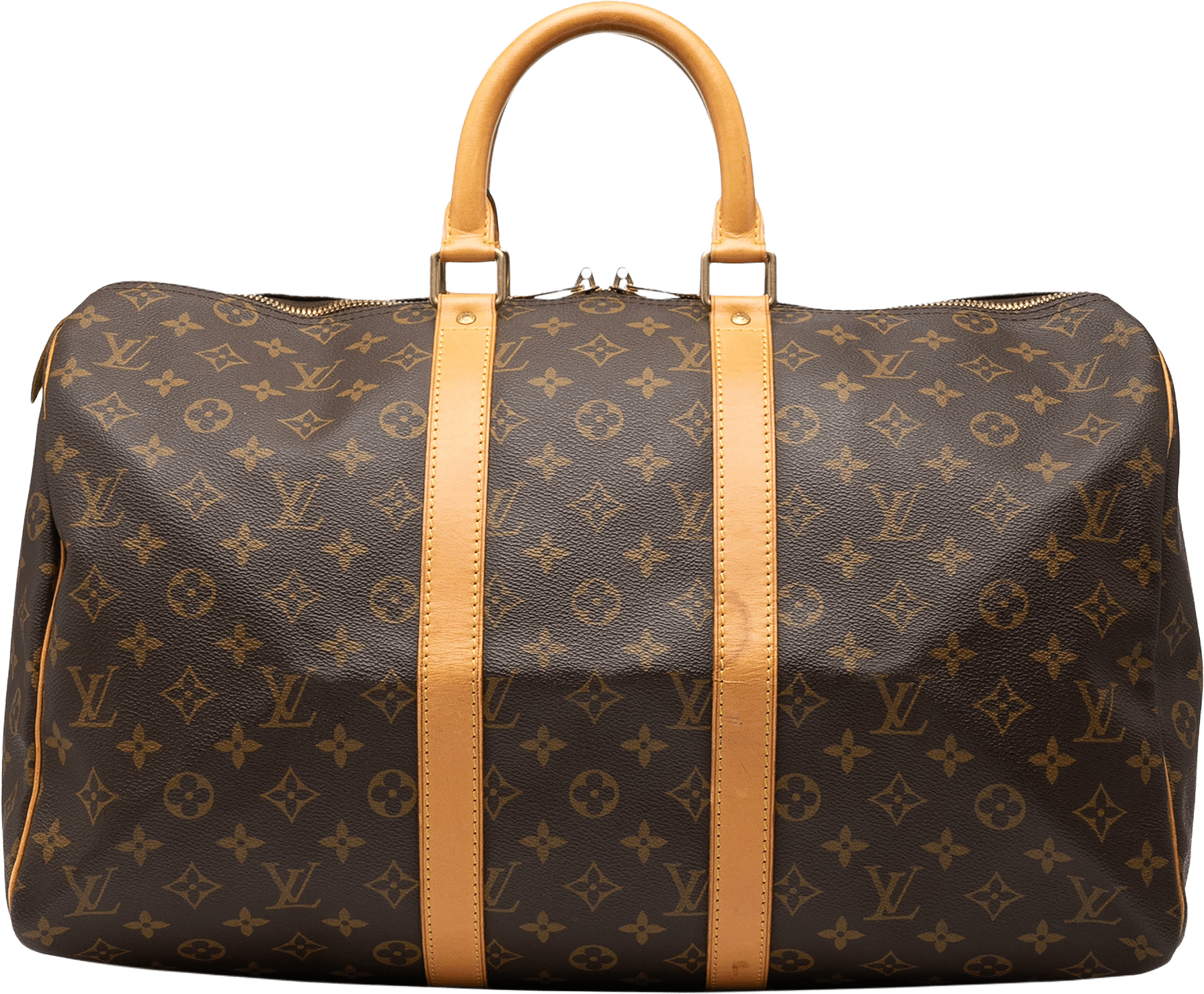 Louis Vuitton Monogram Keepall 45, från Luxclusif, i färgen brown.
