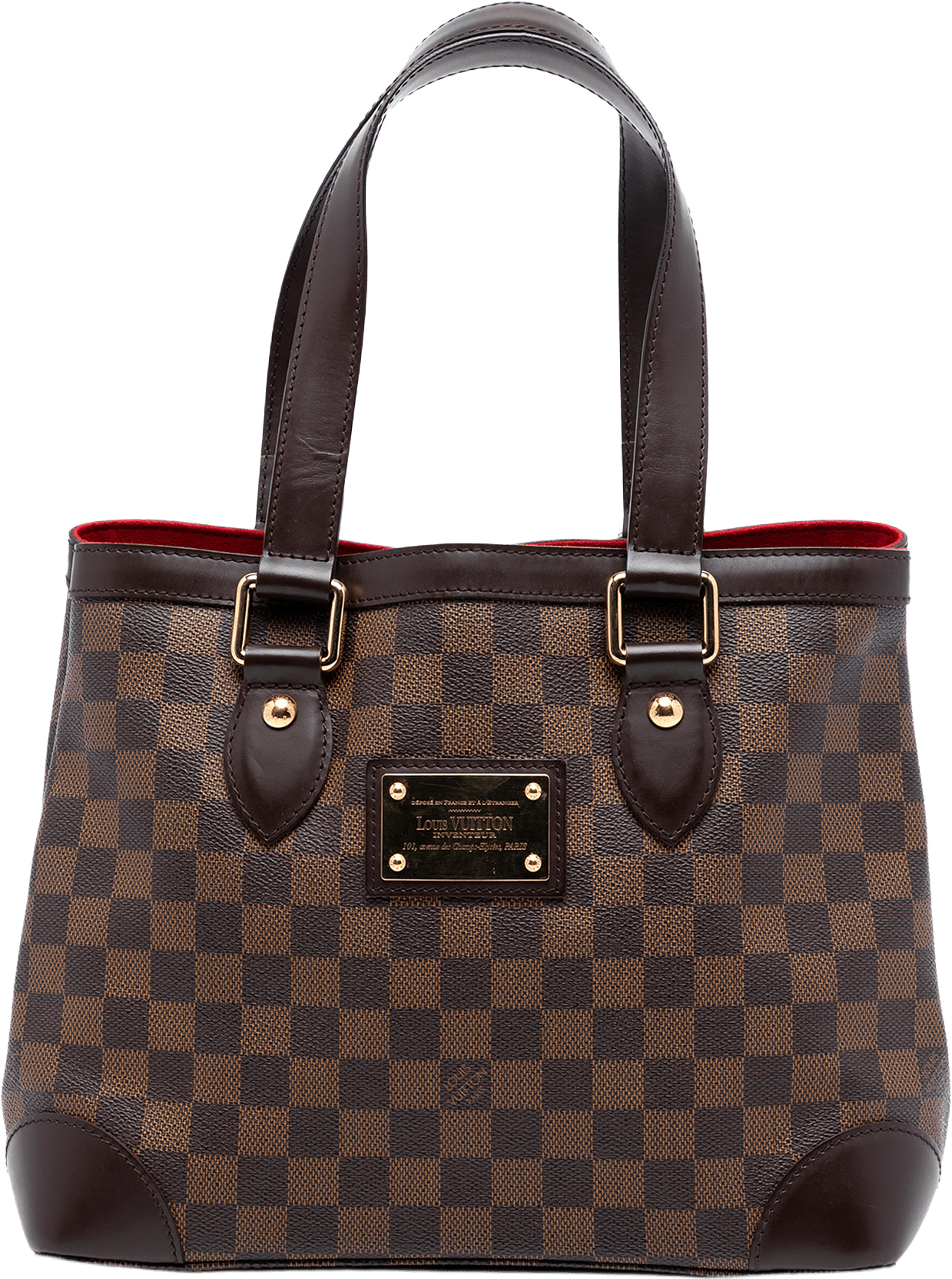 Louis Vuitton Damier Ebene Hampstead Pm, från Luxclusif, i färgen brown.