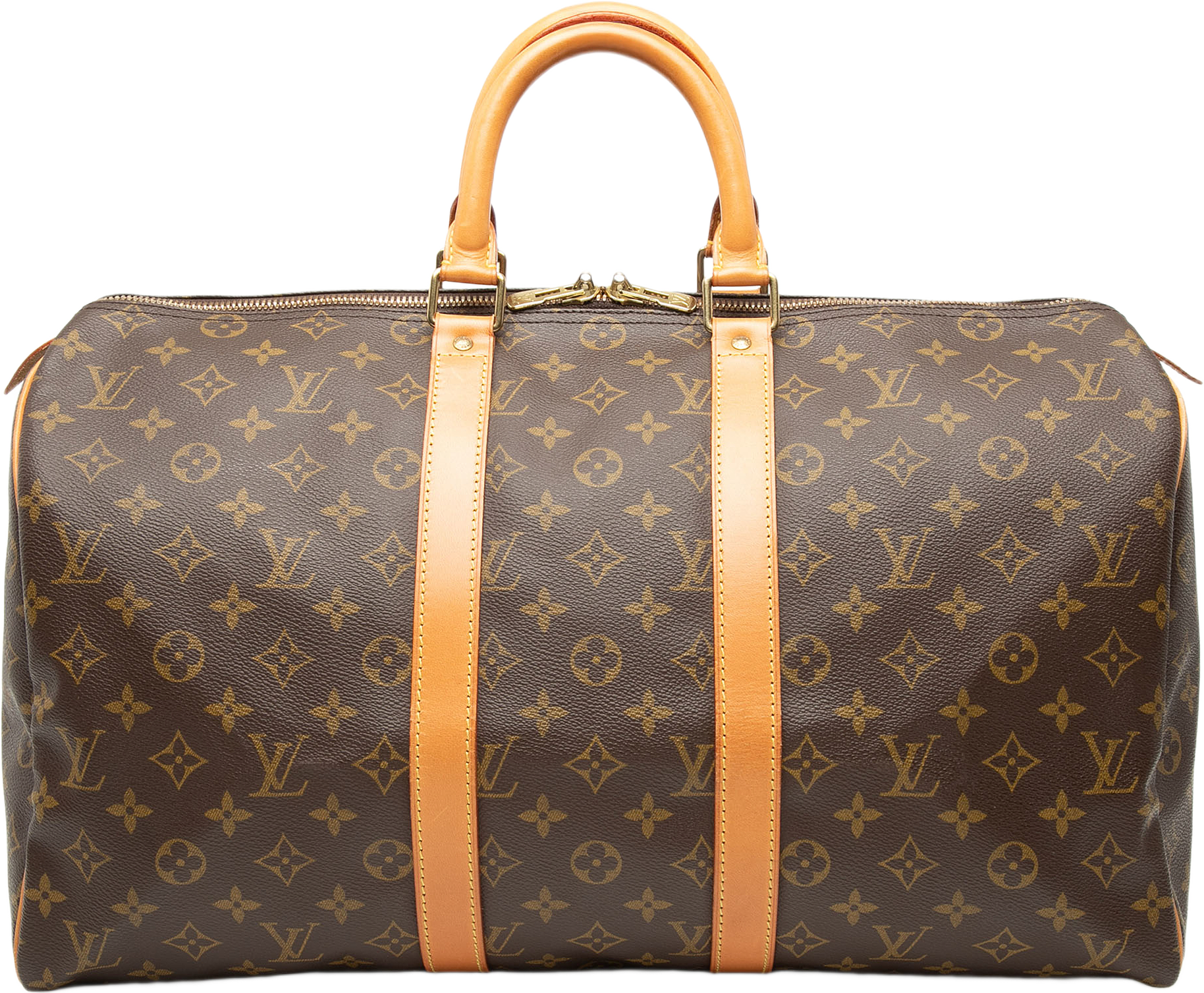 Louis Vuitton Monogram Keepall 45, från Luxclusif, i färgen brown.