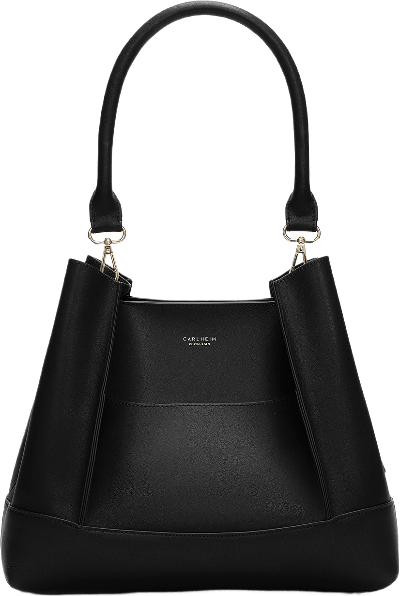 Handväska Läder Velvet, från Carlheim, i färgen svart.