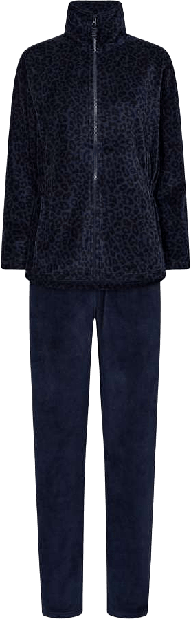 Pyjamas Set I Velour | Bomull | Marinblå, från Decoy, i färgen multicolour.