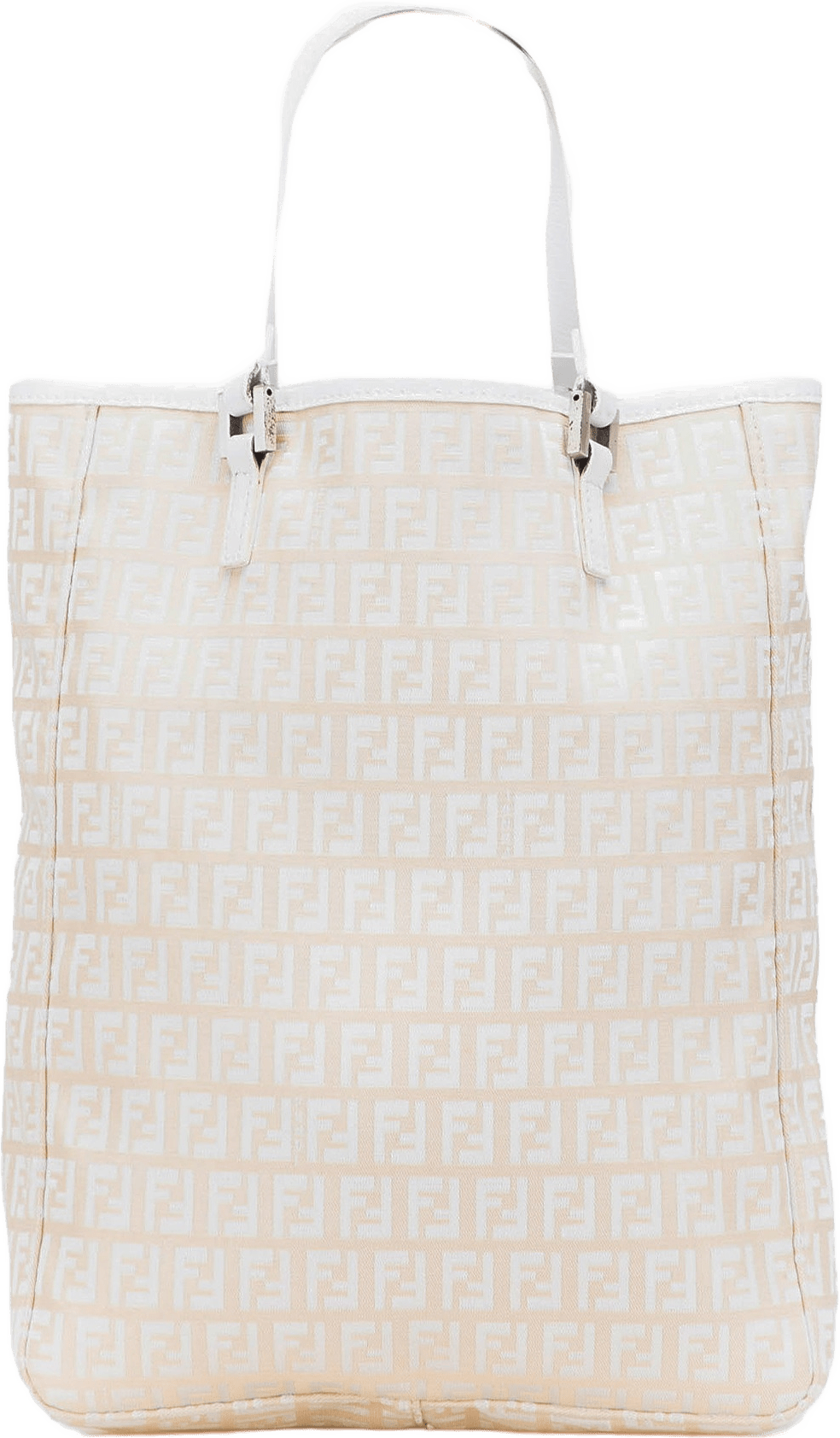 Fendi Zucchino Canvas Tote, från Luxclusif, i färgen beige.