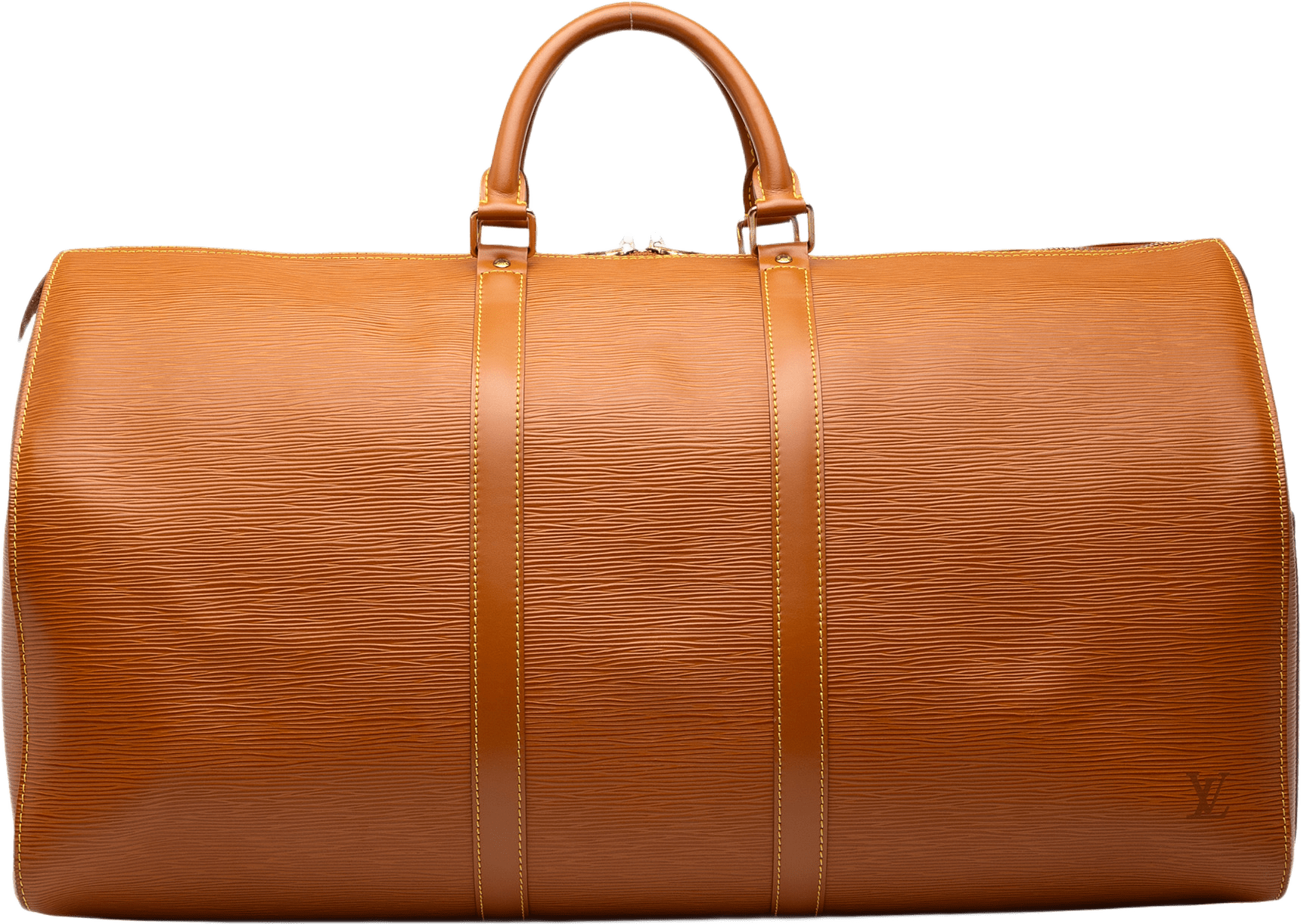 Louis Vuitton Epi Keepall 55, från Luxclusif, i färgen brun.