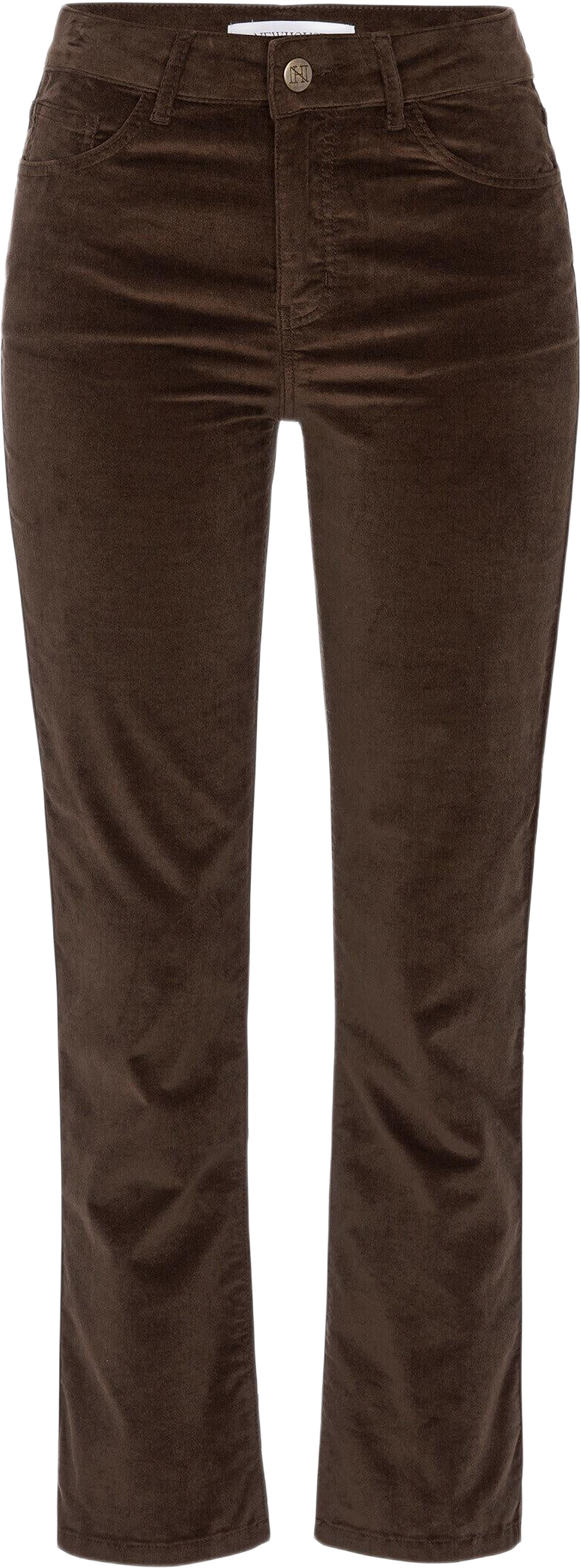 Nora Velvet Trousers, från Newhouse, i färgen brun.