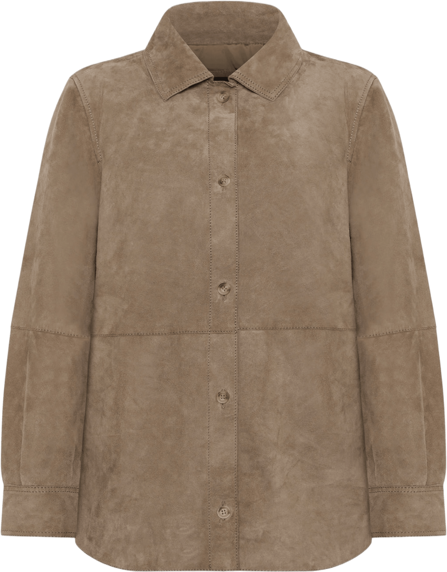 Cassy Shirt Jacket, från ROCKANDBLUE, i färgen mocha cream.