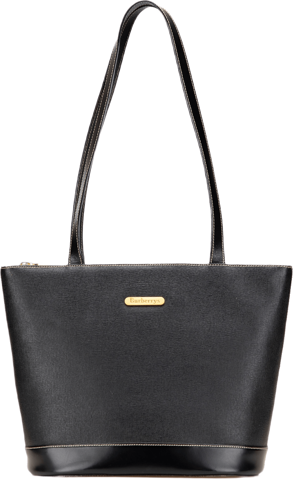 Burberry Leather Tote, från Luxclusif, i färgen black.