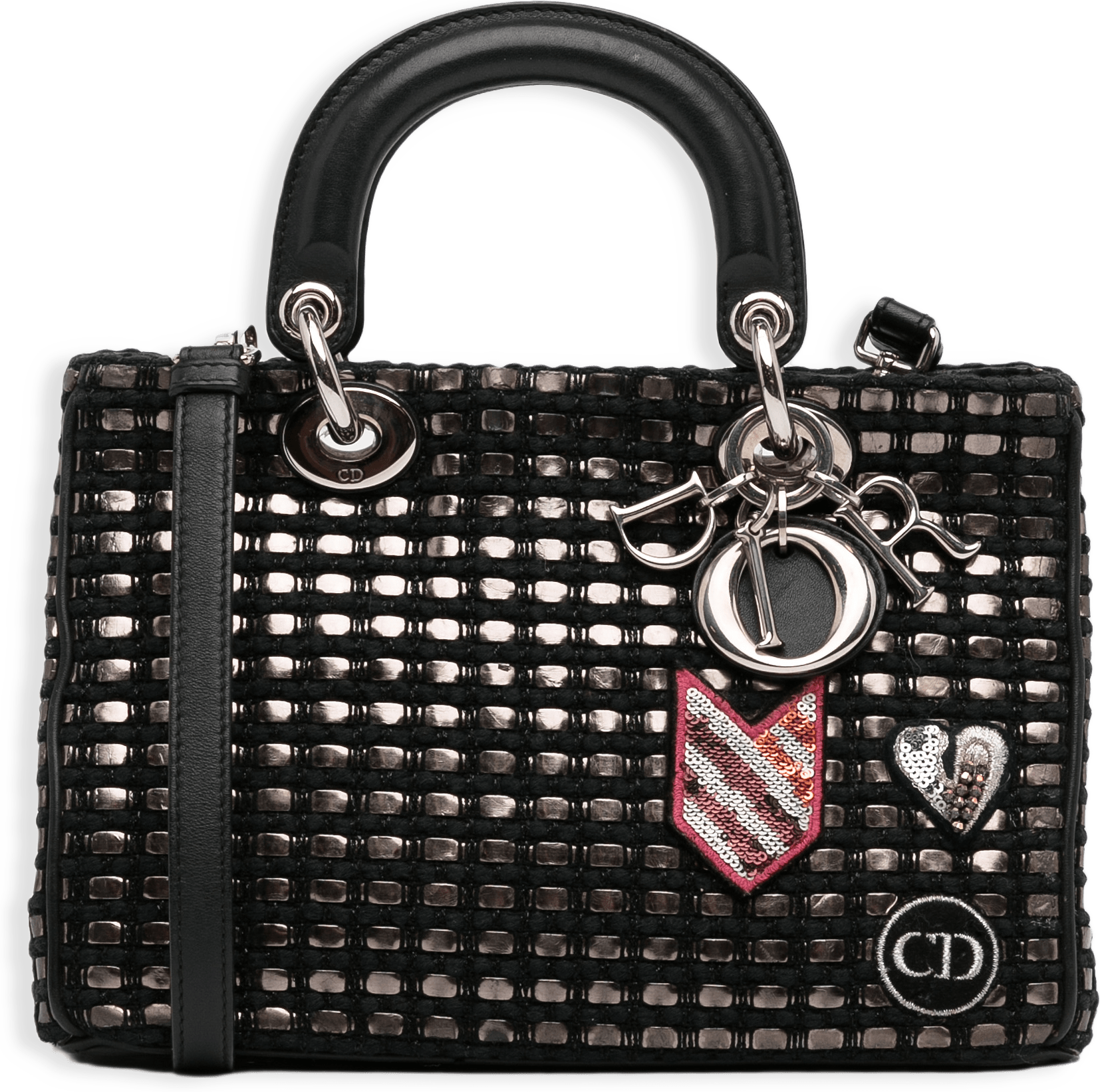 Dior Small Metallic Tweed Lady Dior