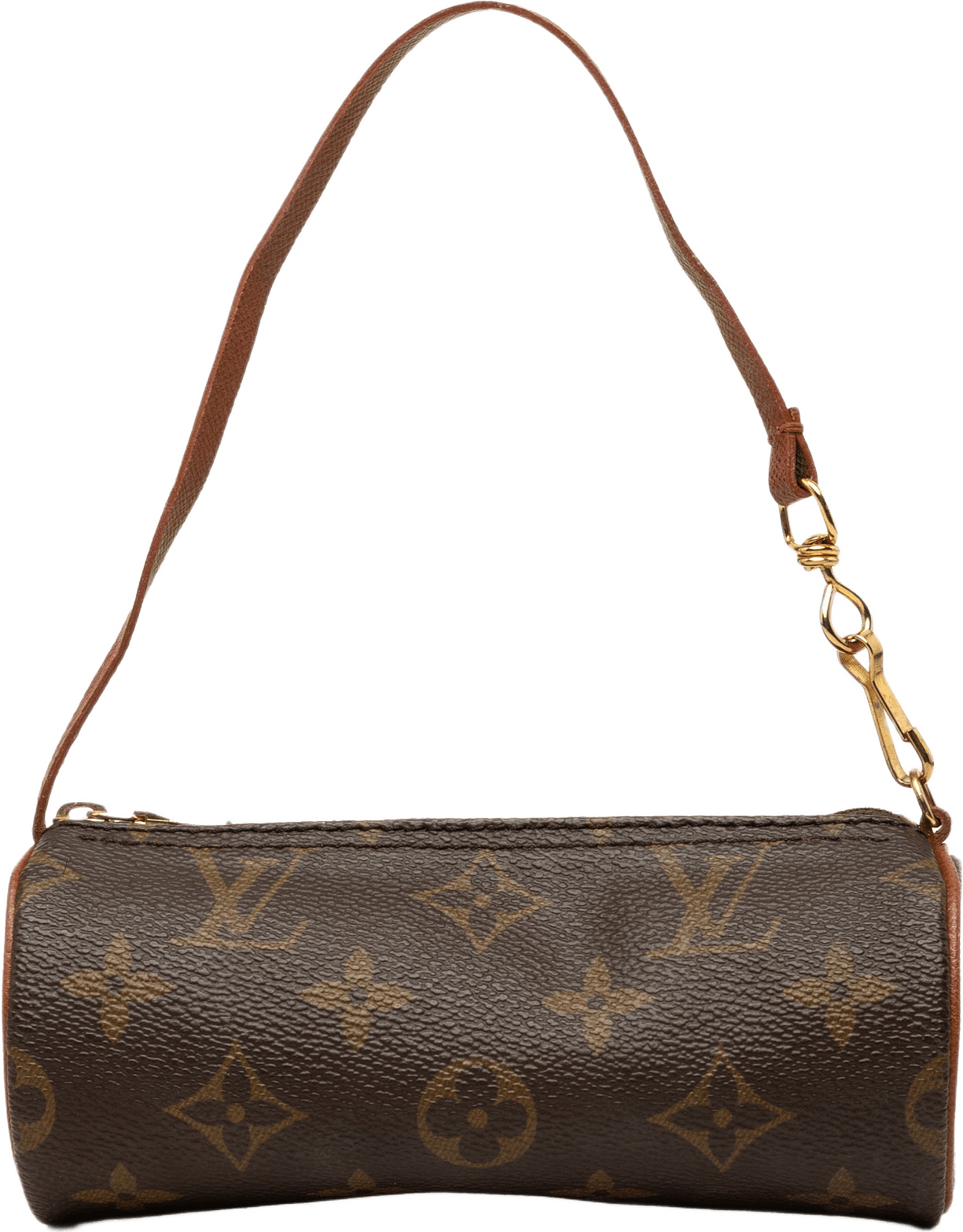 Louis Vuitton Monogram Papillon Pochette, från Luxclusif, i färgen brun.