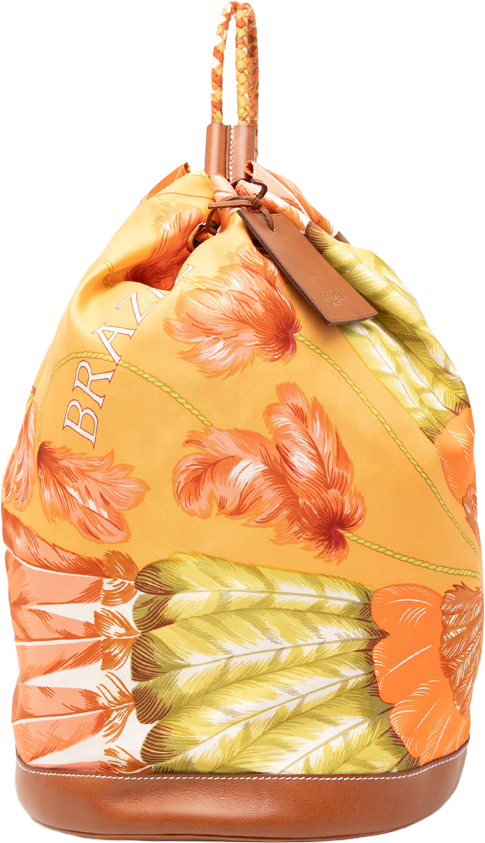 Hermès Silk Flamingo Party Sac Soie Cool 22, från Luxclusif, i färgen light orange.