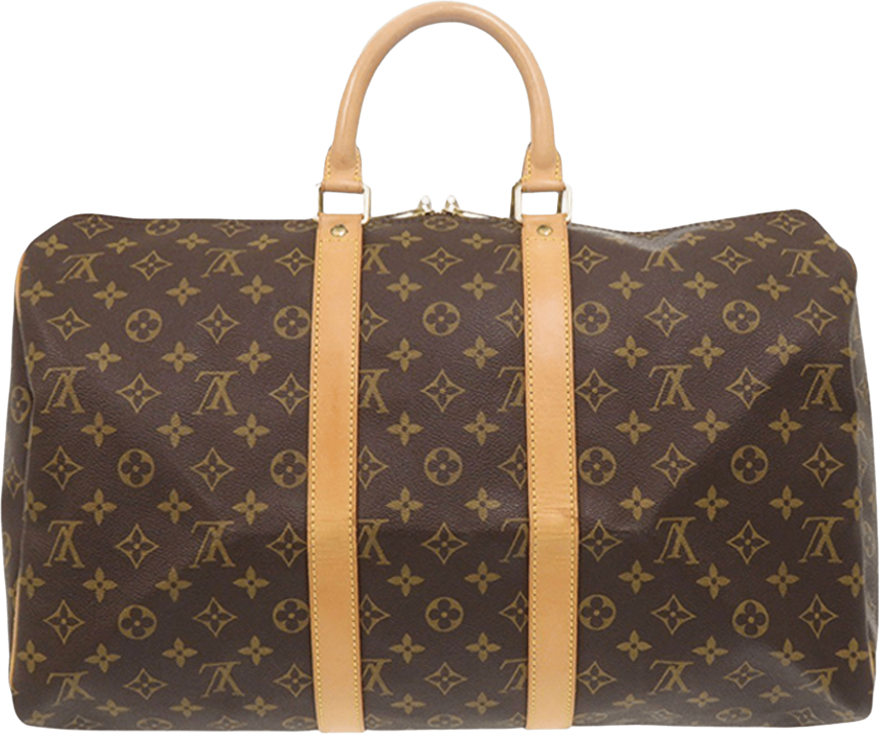 Louis Vuitton Monogram Keepall 45, från Luxclusif, i färgen brown.