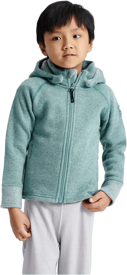 Shaun Hoodie Kids, från ISBJÖRN of Sweden, i färgen pinesilver.