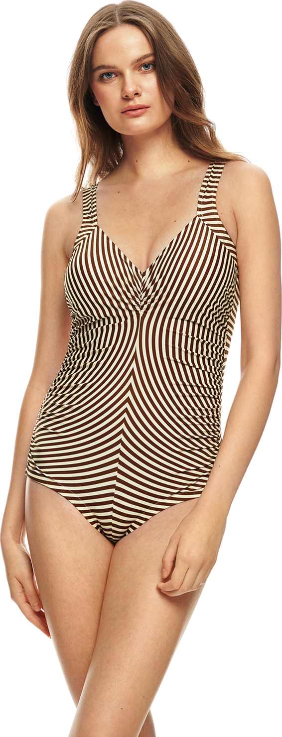 Swimsuit Bravo, från Scampi, i färgen stripe cocoa.