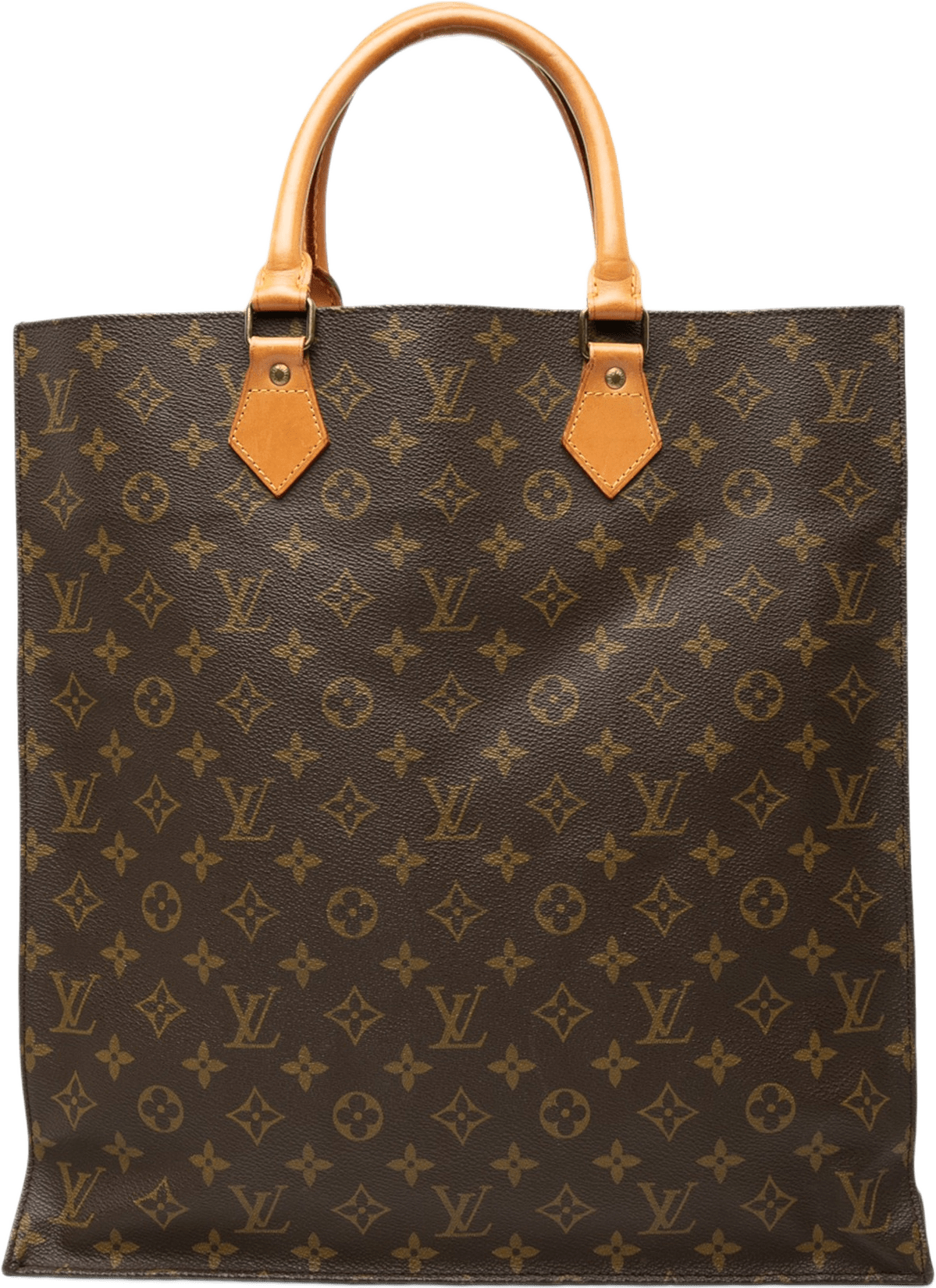 Louis Vuitton Monogram Sac Plat, från Luxclusif, i färgen brun.