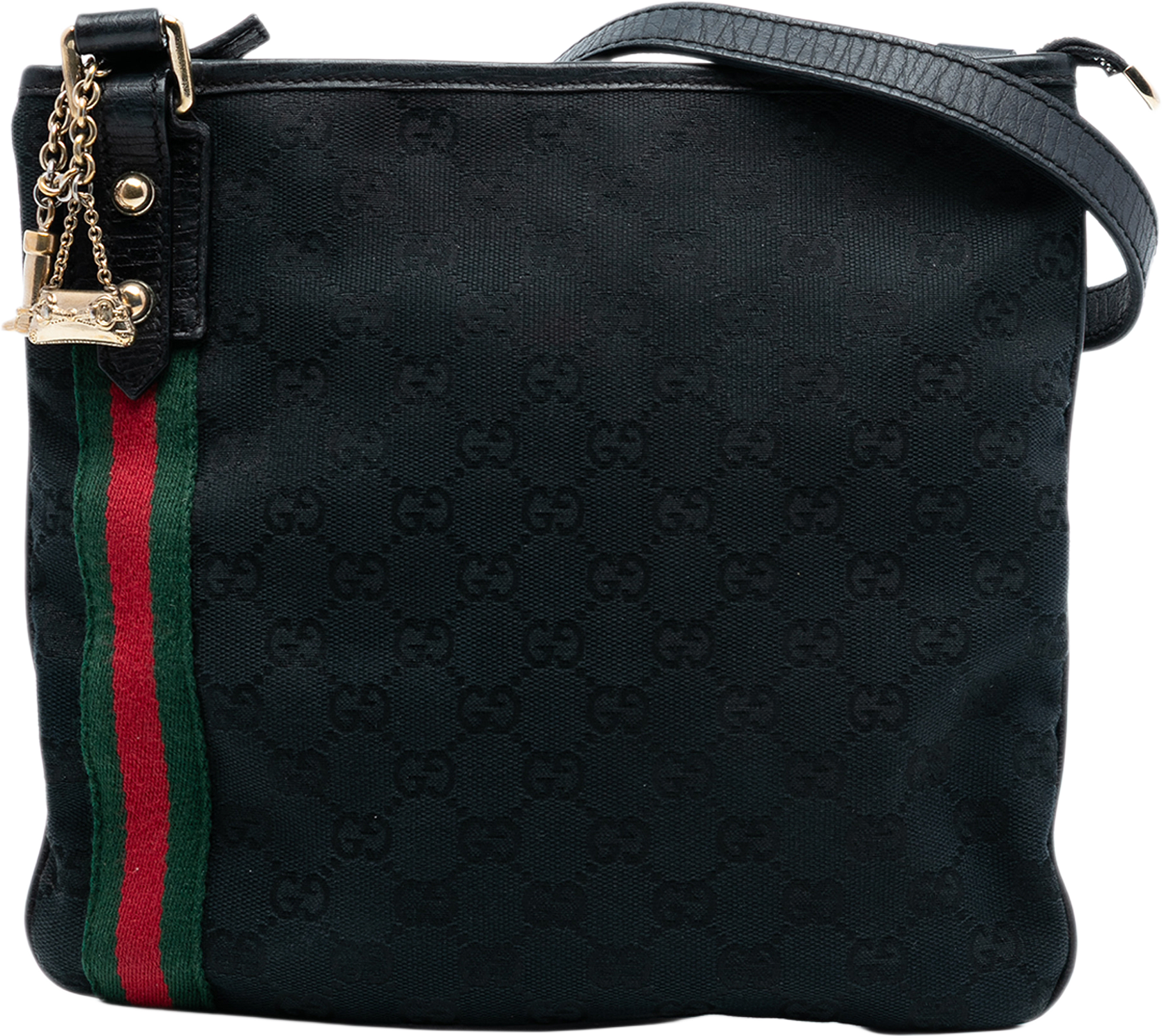 Gucci Gg Canvas Jolicoeur Crossbody, från Luxclusif, i färgen black.