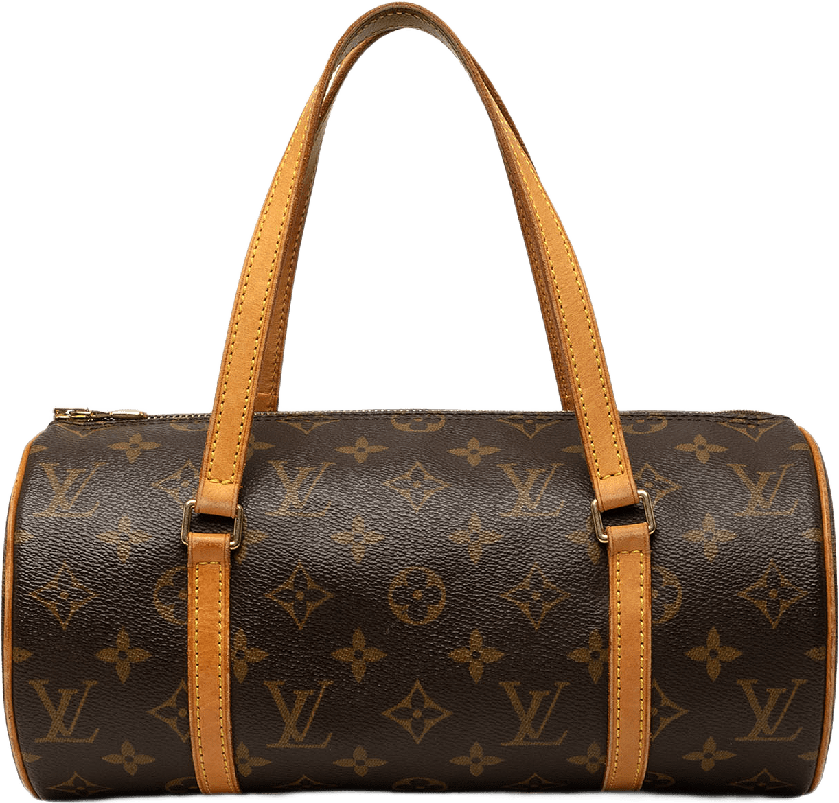 Louis Vuitton Monogram Papillon 28, från Luxclusif, i färgen brun.