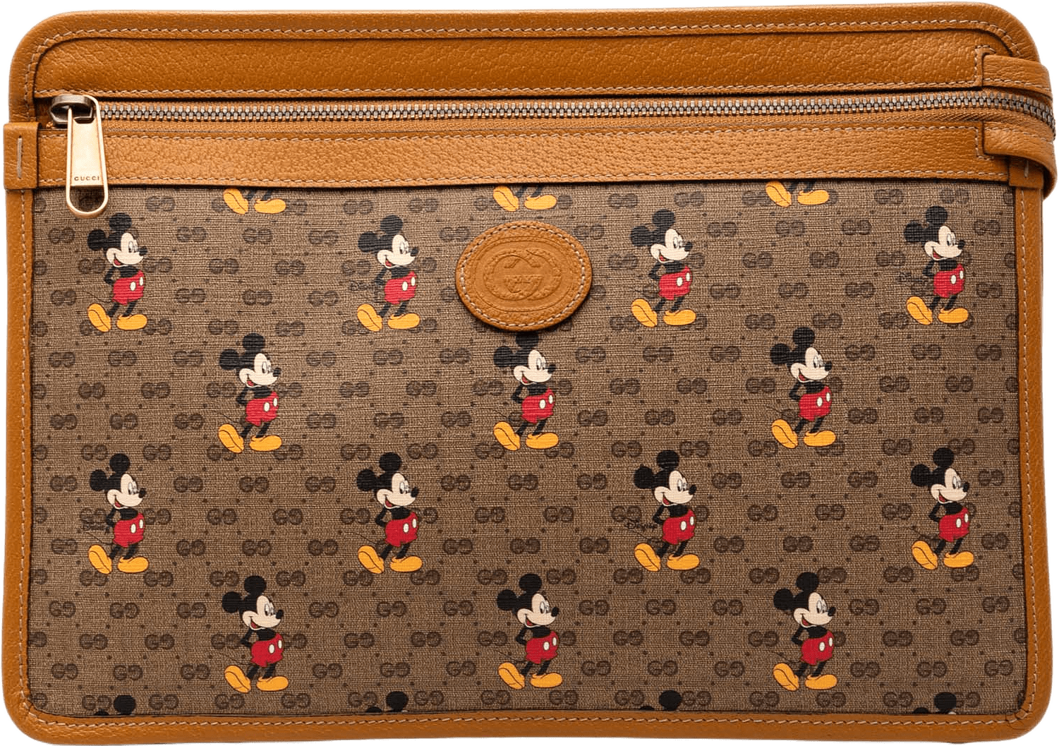 Gucci Disney Micro Gg Supreme Mickey Mouse Clutch, från Luxclusif, i färgen light brown.