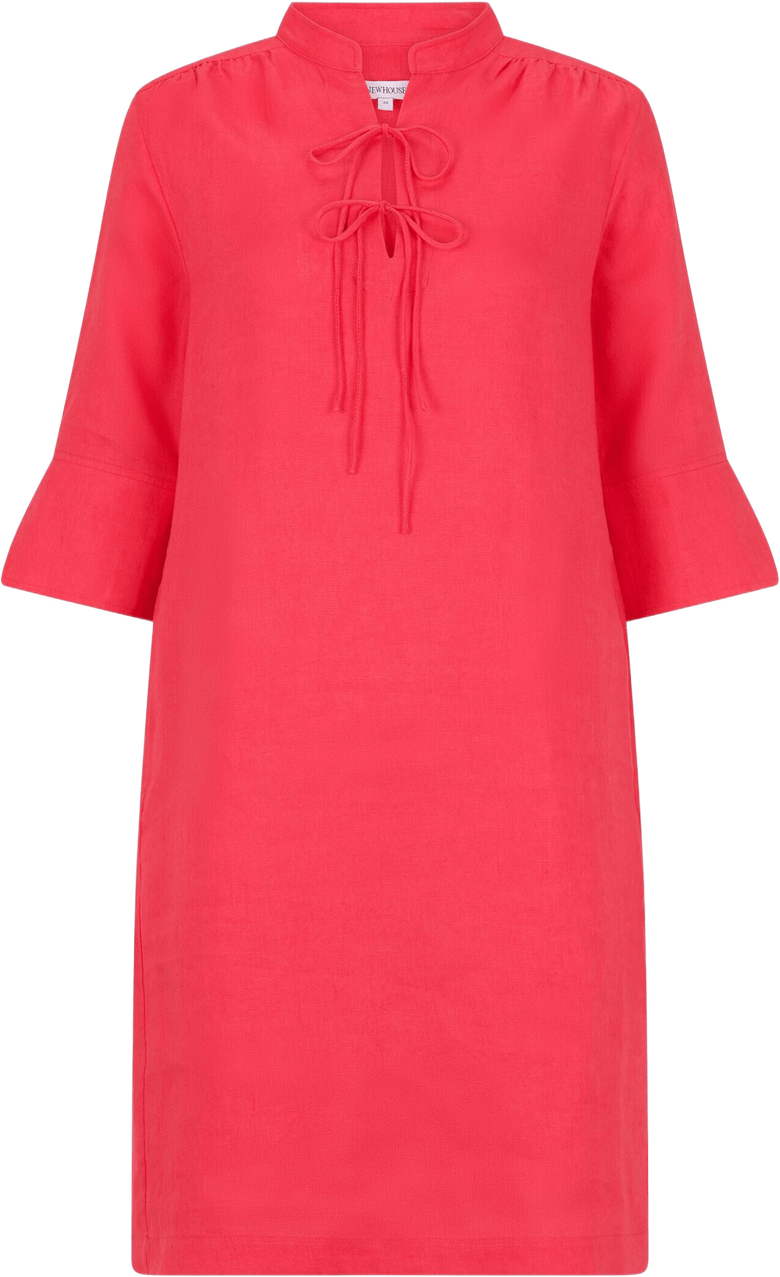 Thea Linen Dress, från Newhouse, i färgen röd.