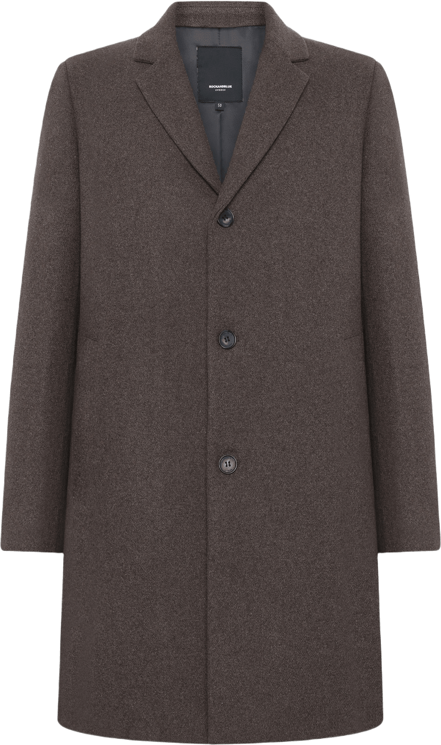 Roman Coat, från ROCKANDBLUE, i färgen greybrown melange.