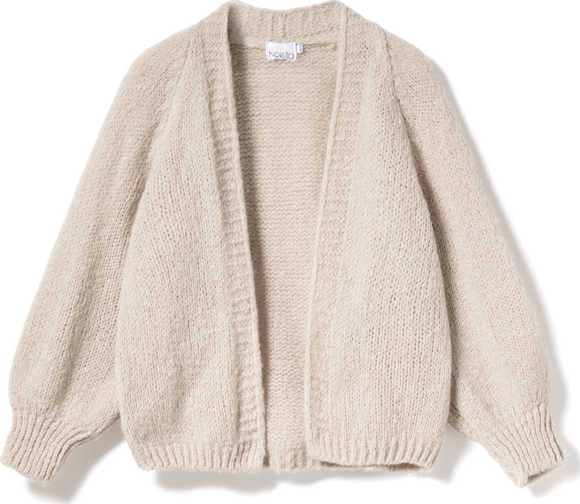 Fora Knit Cardigan - Sand, från Noella, i färgen sand.