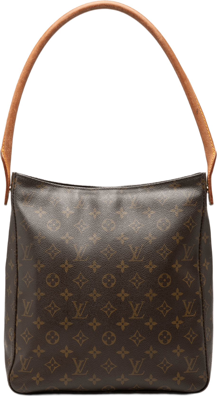 Louis Vuitton Monogram Looping Gm, från Luxclusif, i färgen brun.