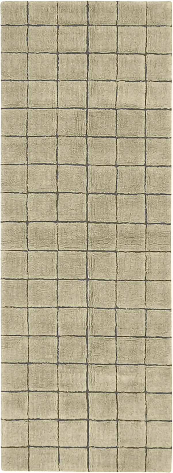Tvättbar Ullmatta Mosaic 80x230 cm