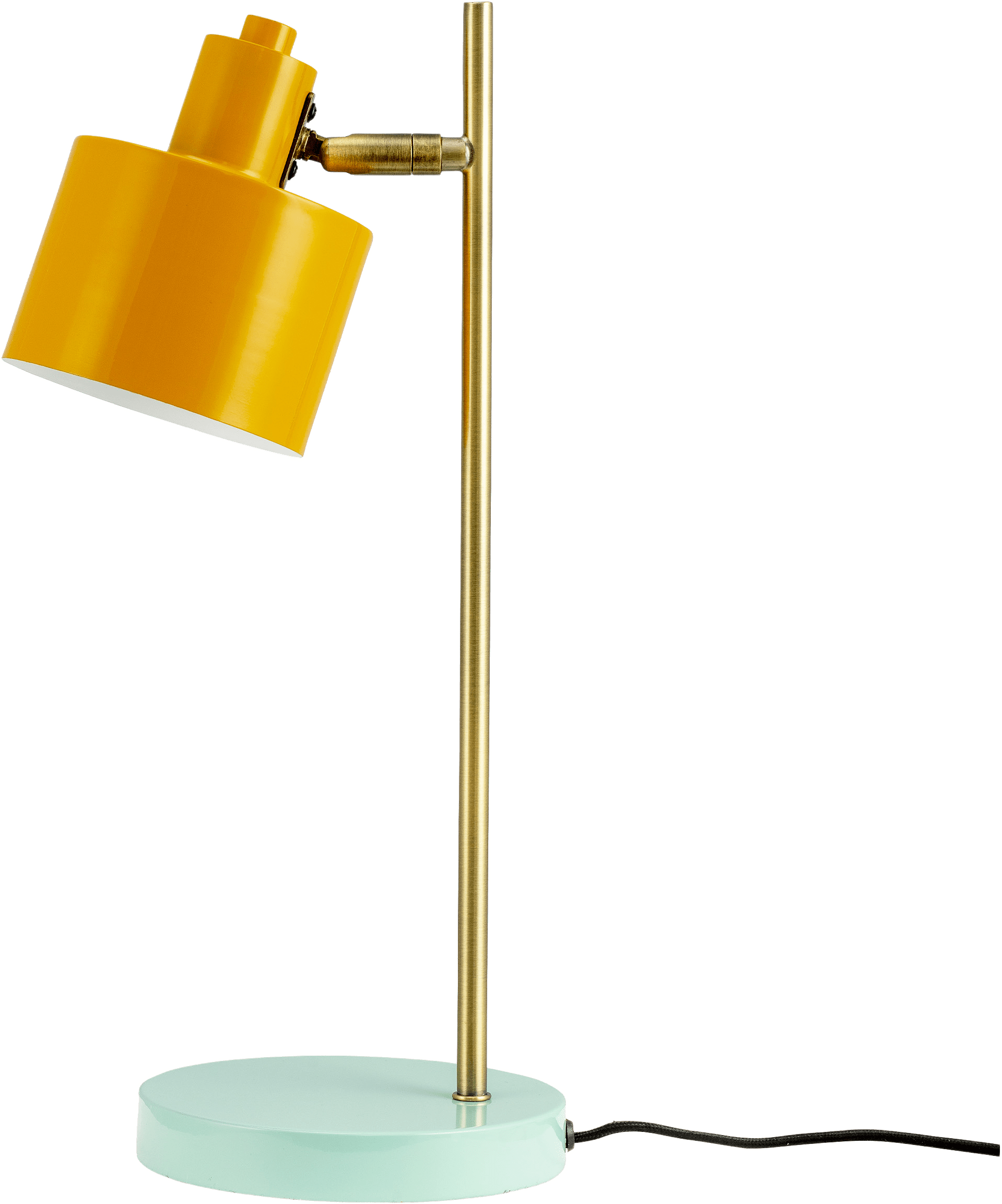 Ocean Table Lamp, från Dyberg Larsen, i färgen curry/ brass/ turquoise.