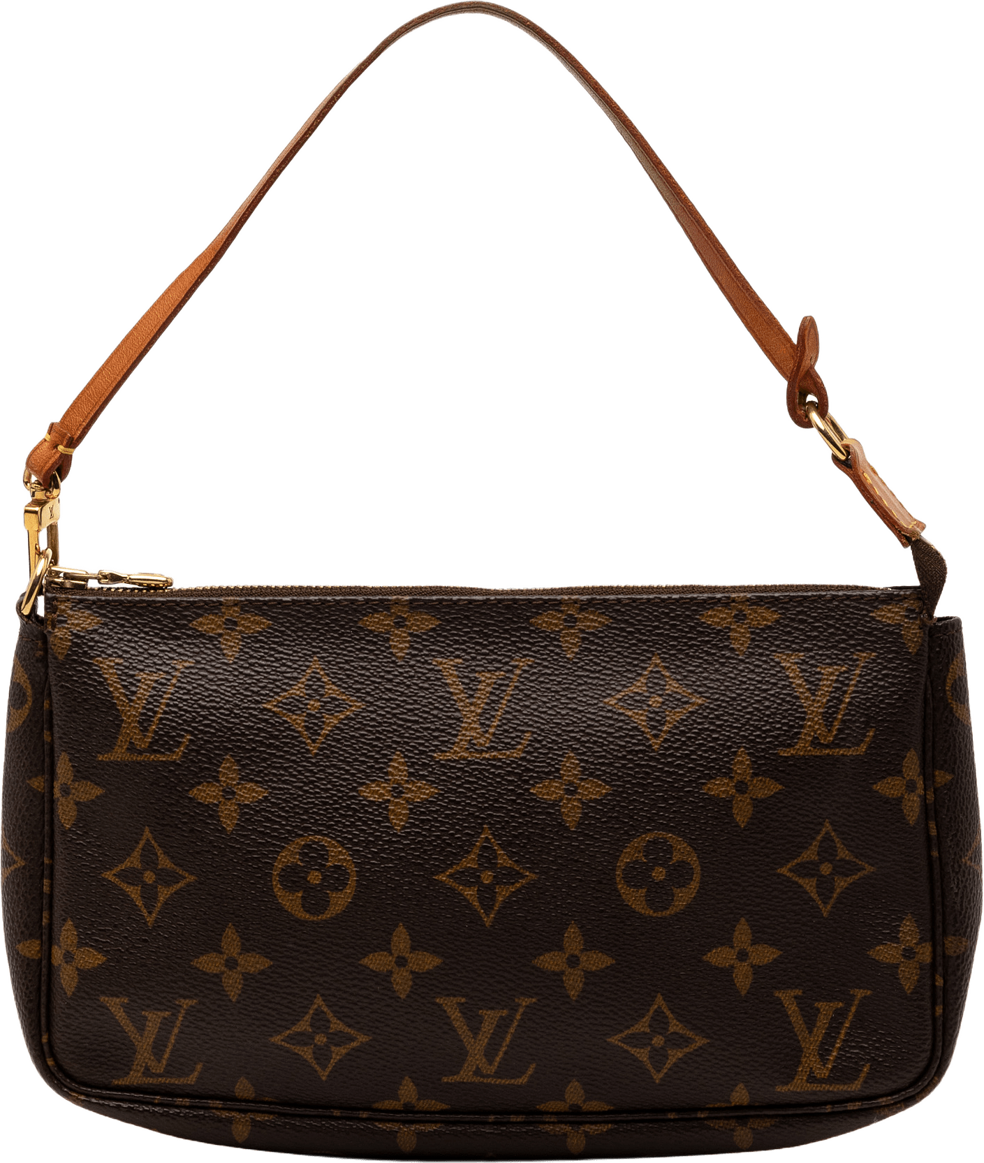 Louis Vuitton Monogram Pochette Accessoires, från Luxclusif, i färgen brown.