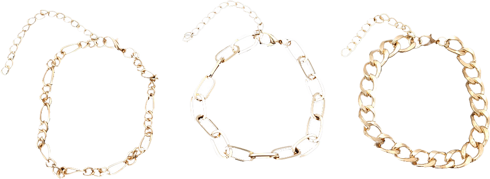 4 Pack Armband Med Olika Kedjor