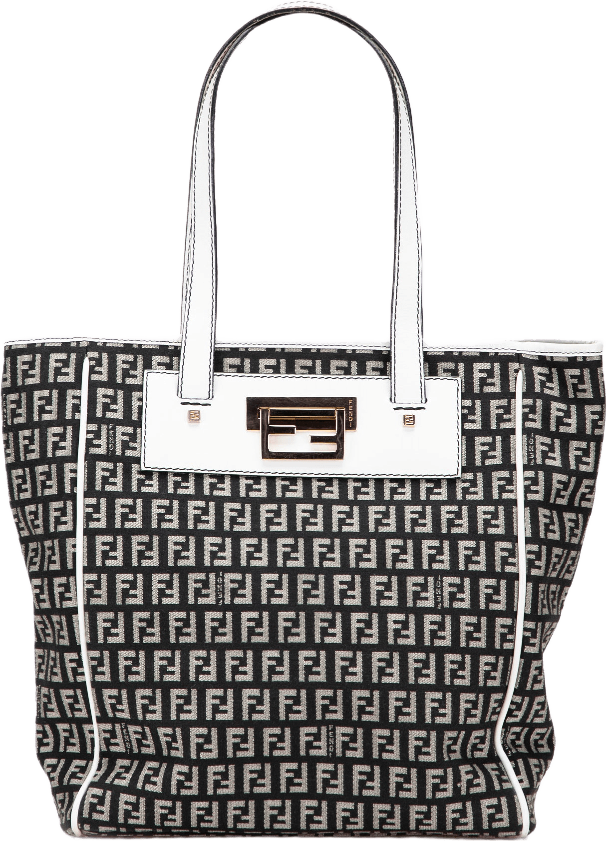 Fendi Zucchino Canvas Tote, från Luxclusif, i färgen black.