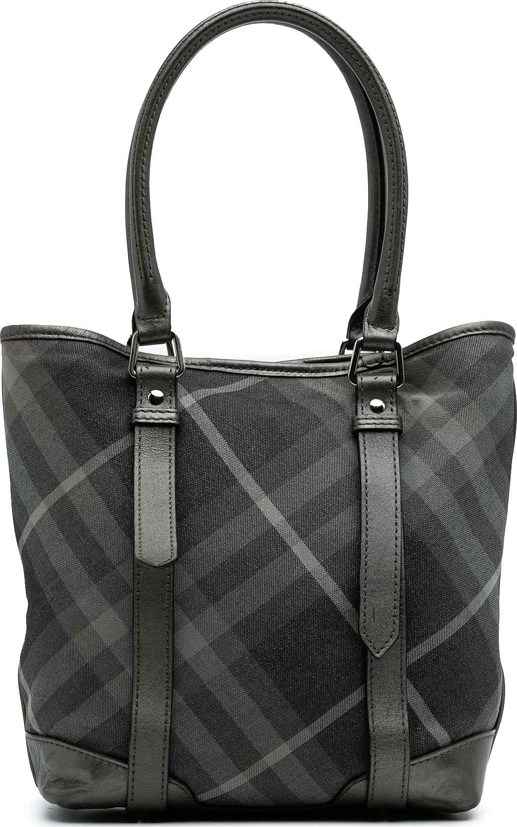 Burberry Shimmer Check Canvas Tote