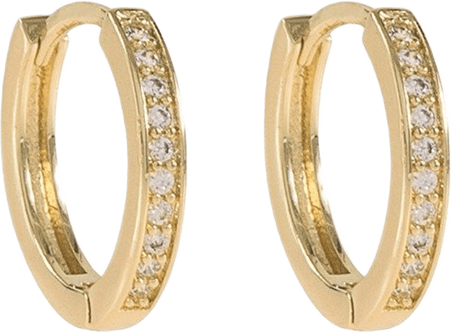 Elaine Small Ring Ear, från SNÖ of Sweden, i färgen g/clear.